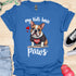 My kids have paws - V4 - Sweet Dog T-Shirt